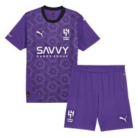 Al-Hilal Fußballbekleidung 3rd trikot Kinder 2024-25 Kurzarm (+ kurze hosen)